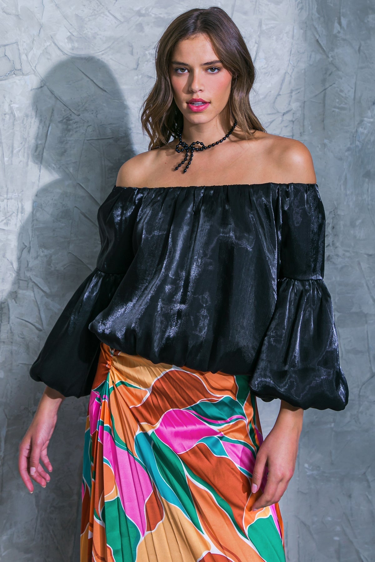 SIMPLY FAVORED WOVEN TOP Flying Tomato